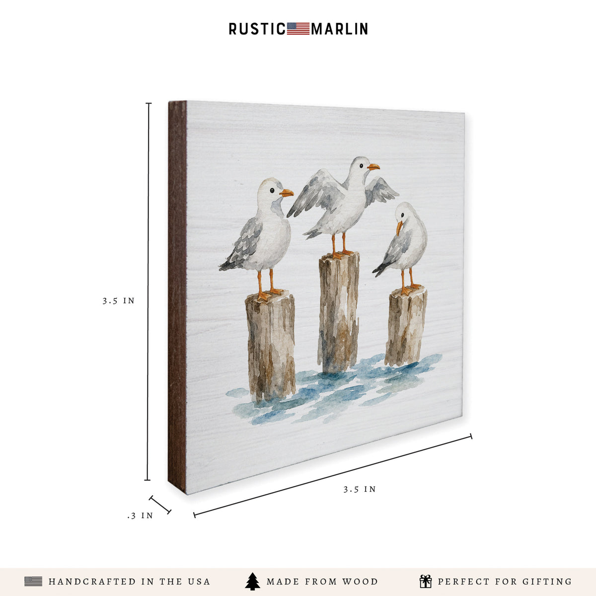Gull Trio Coaster Set