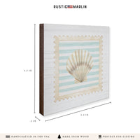 Shell Stamp Coaster Set