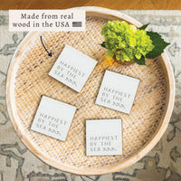 Happiest By The Sea Coaster Set