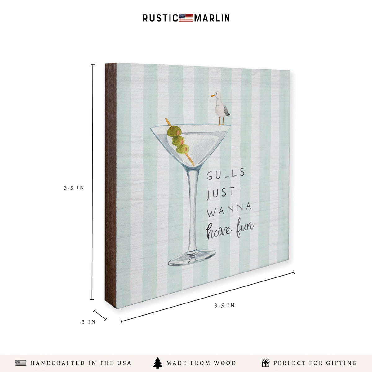 Gulls Just Wanna Have Fun Coaster Set