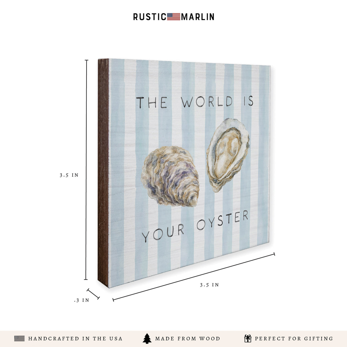 The World Is Your Oyster Coaster Set