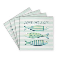 Drink Like A Fish Coaster Set