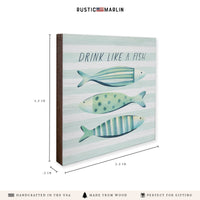 Drink Like A Fish Coaster Set