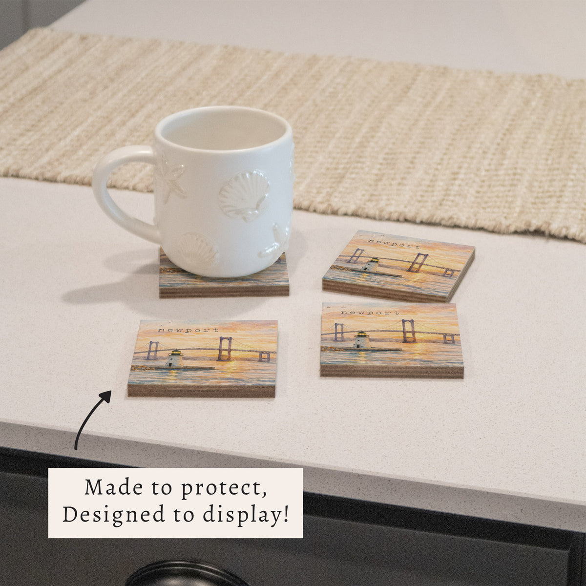 Newport Sunset Coaster Set