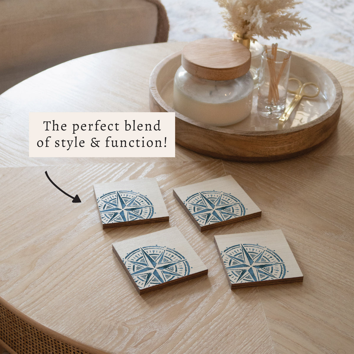 Compass Coaster Set