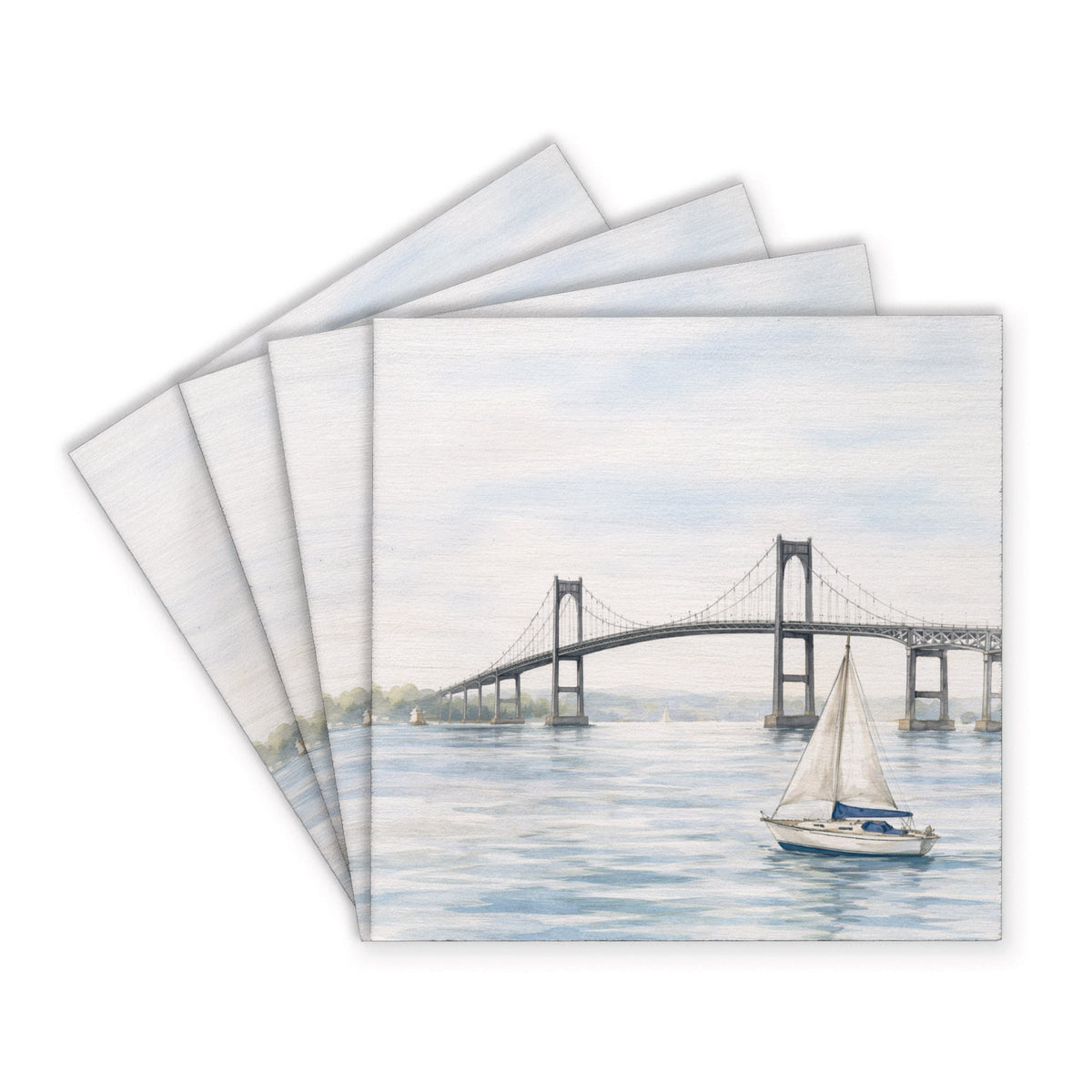 Newport Bridge Coaster Set