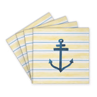 Anchor Stripe Coaster Set