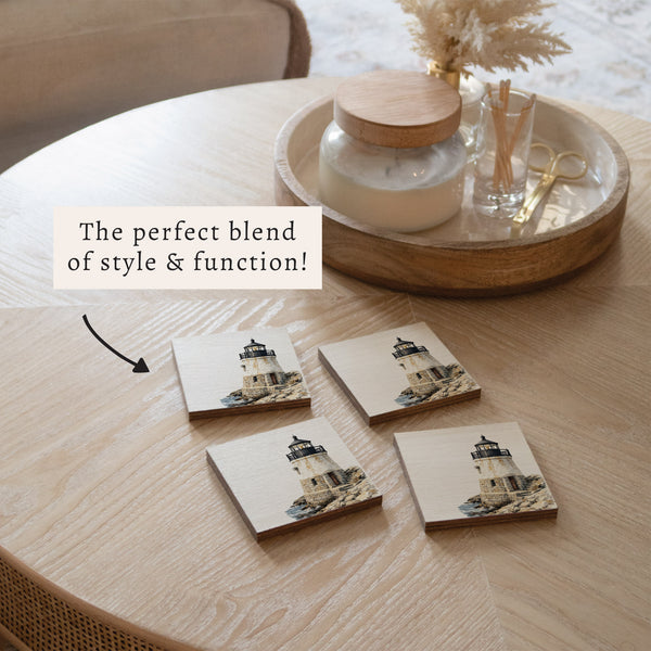 Castle Hill Lighthouse Coaster Set
