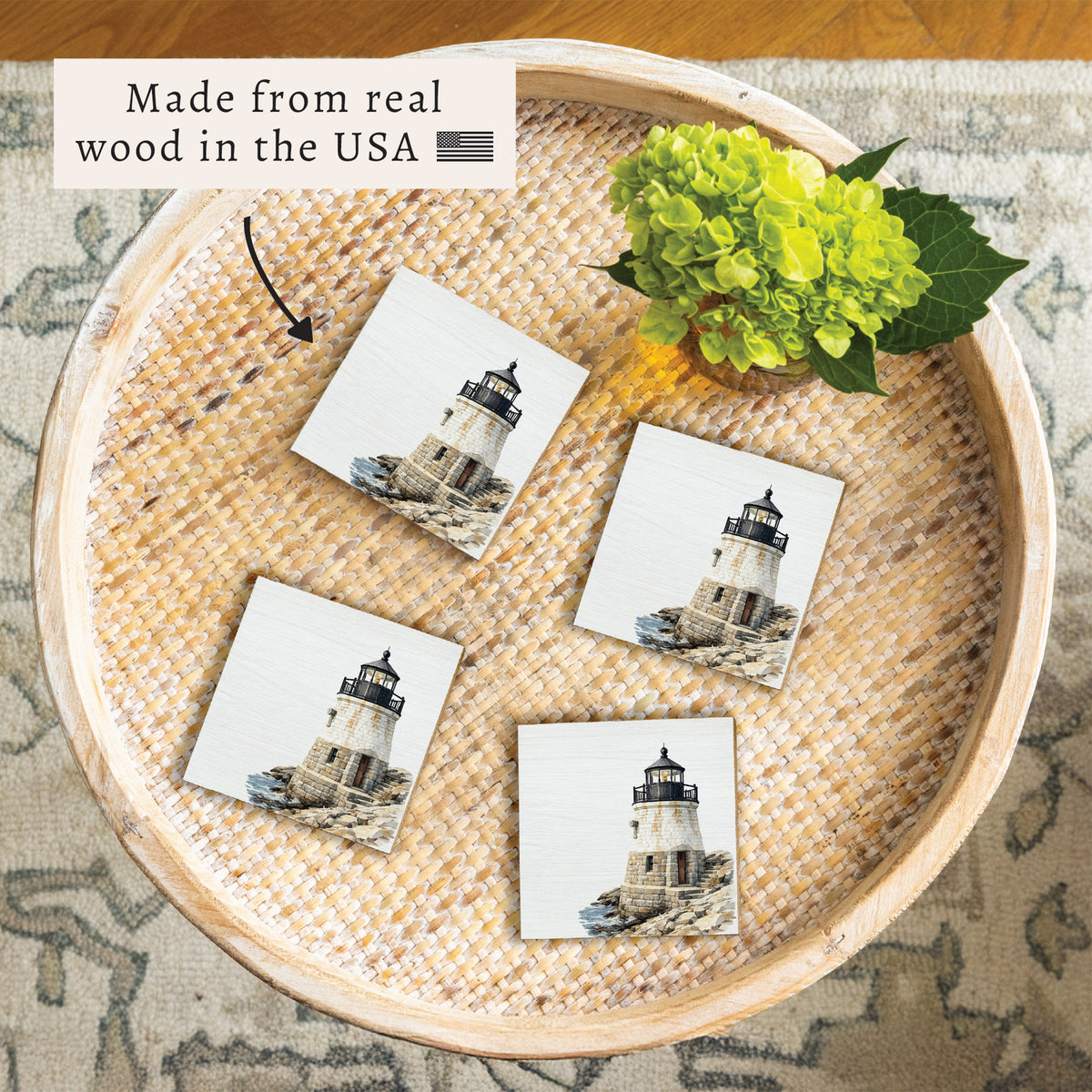 Castle Hill Lighthouse Coaster Set