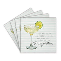 Protein Shake Margarita Coaster Set