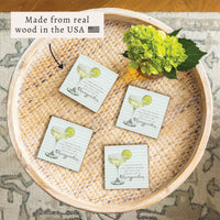 Protein Shake Margarita Coaster Set
