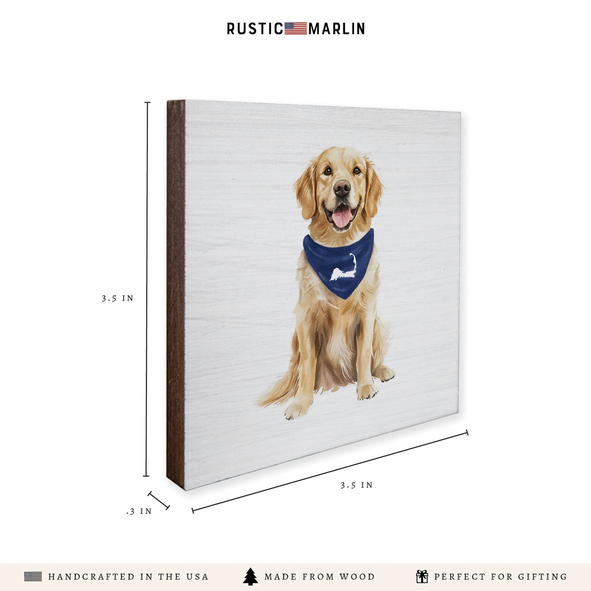 Cape Cod Dog  Coaster Set