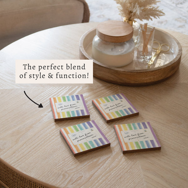Provincetown Pride Postcard Coaster Set