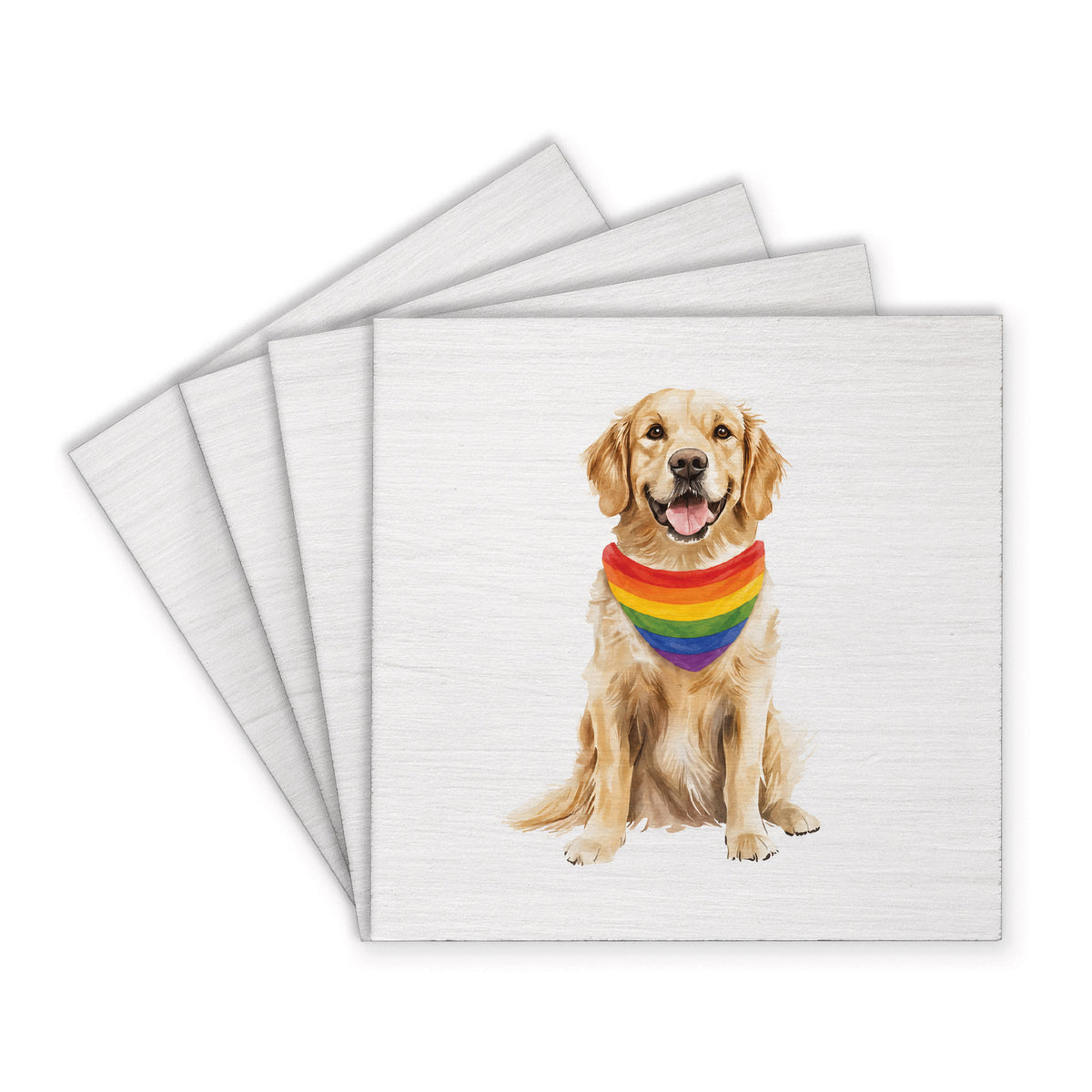 Pride Dog  Coaster Set