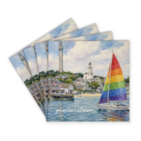 Provincetown Pride Sailboat  Coaster Set