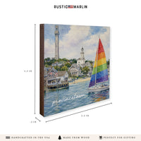 Provincetown Pride Sailboat  Coaster Set