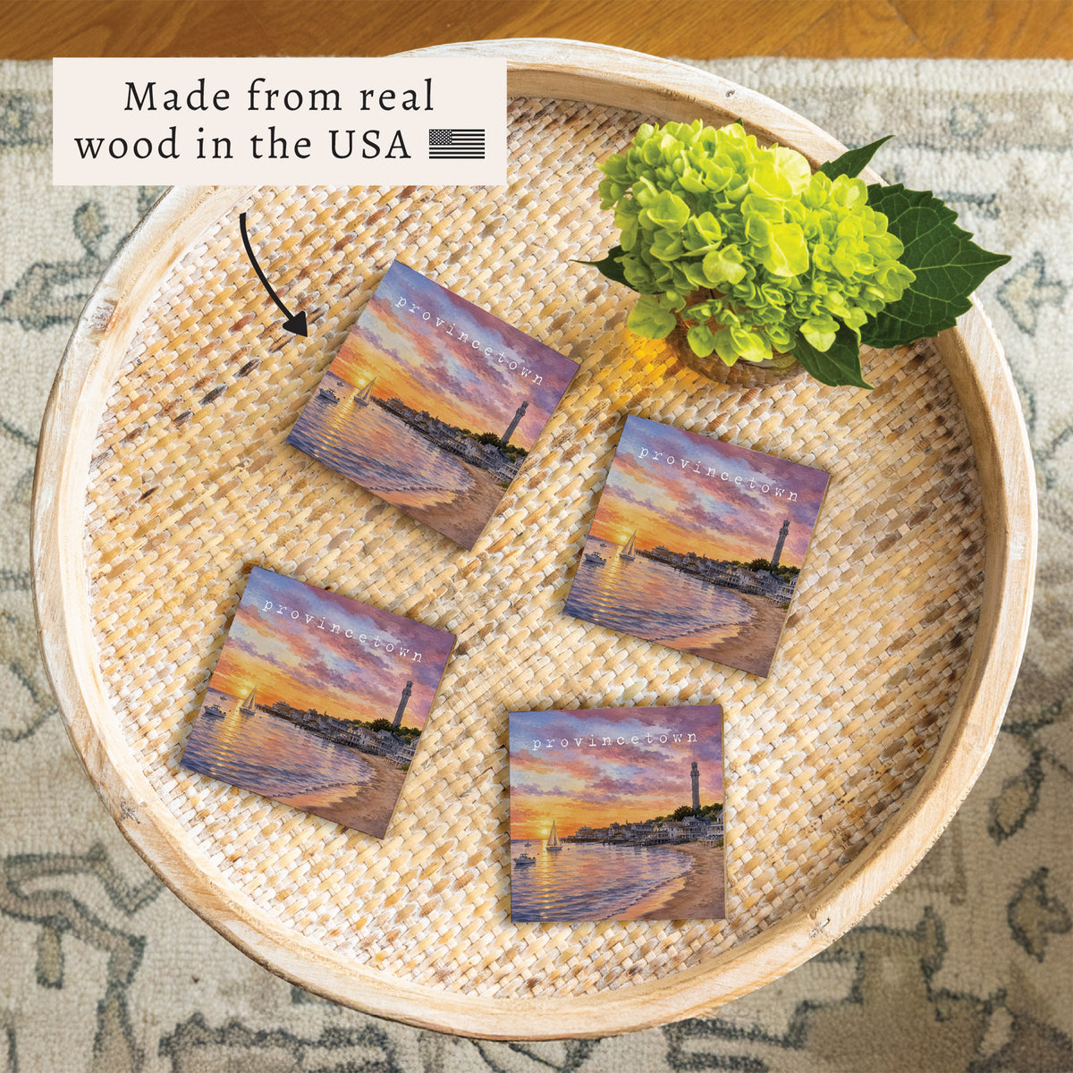 Provincetown Seascape  Coaster Set