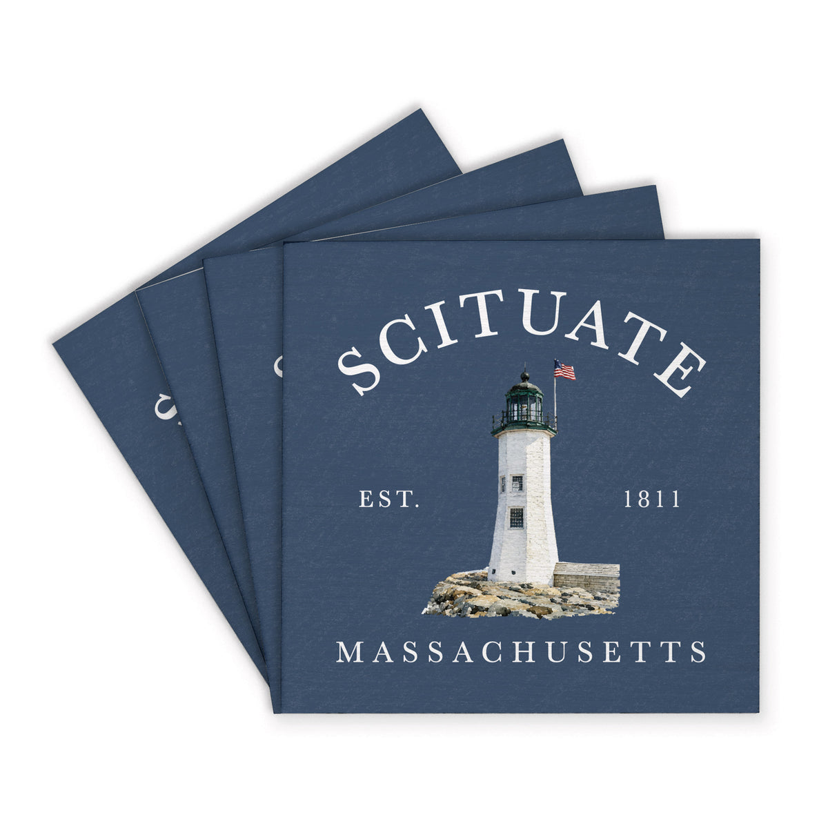 *Scituate Lighthouse Coaster Set