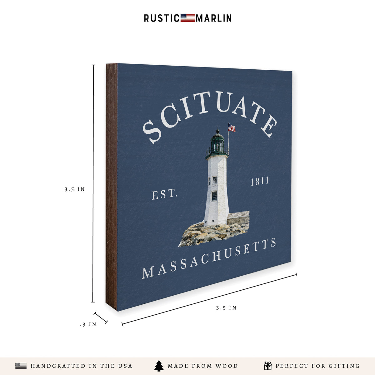 *Scituate Lighthouse Coaster Set