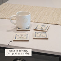 *Scituate Lighthouse Stamp Coaster Set
