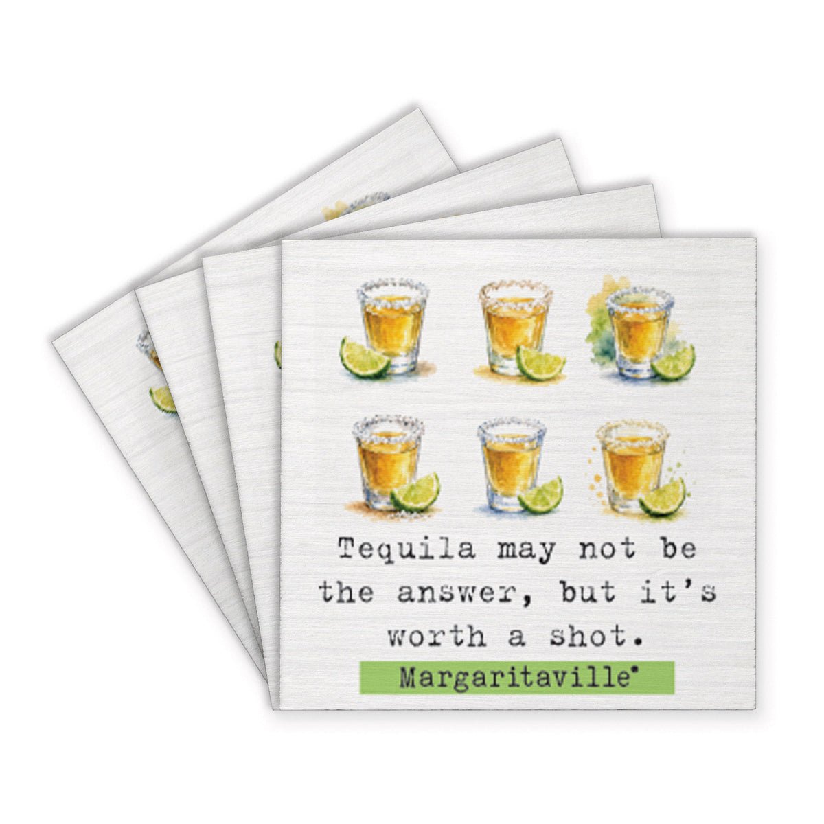 *Give It A Shot Coaster Set