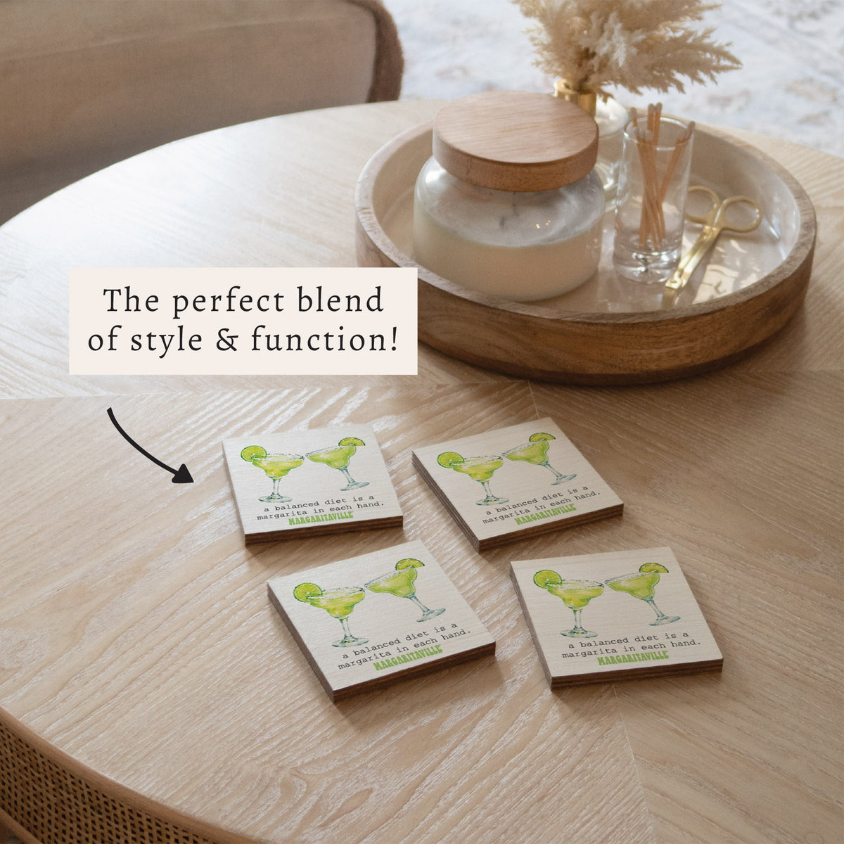 *Balanced Diet Coaster Set