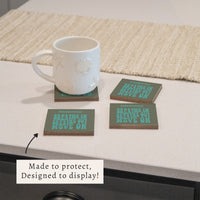 *Breathe In Breathe Out Sage Coaster Set