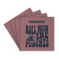 *Roll With The Punches Red Coaster Set