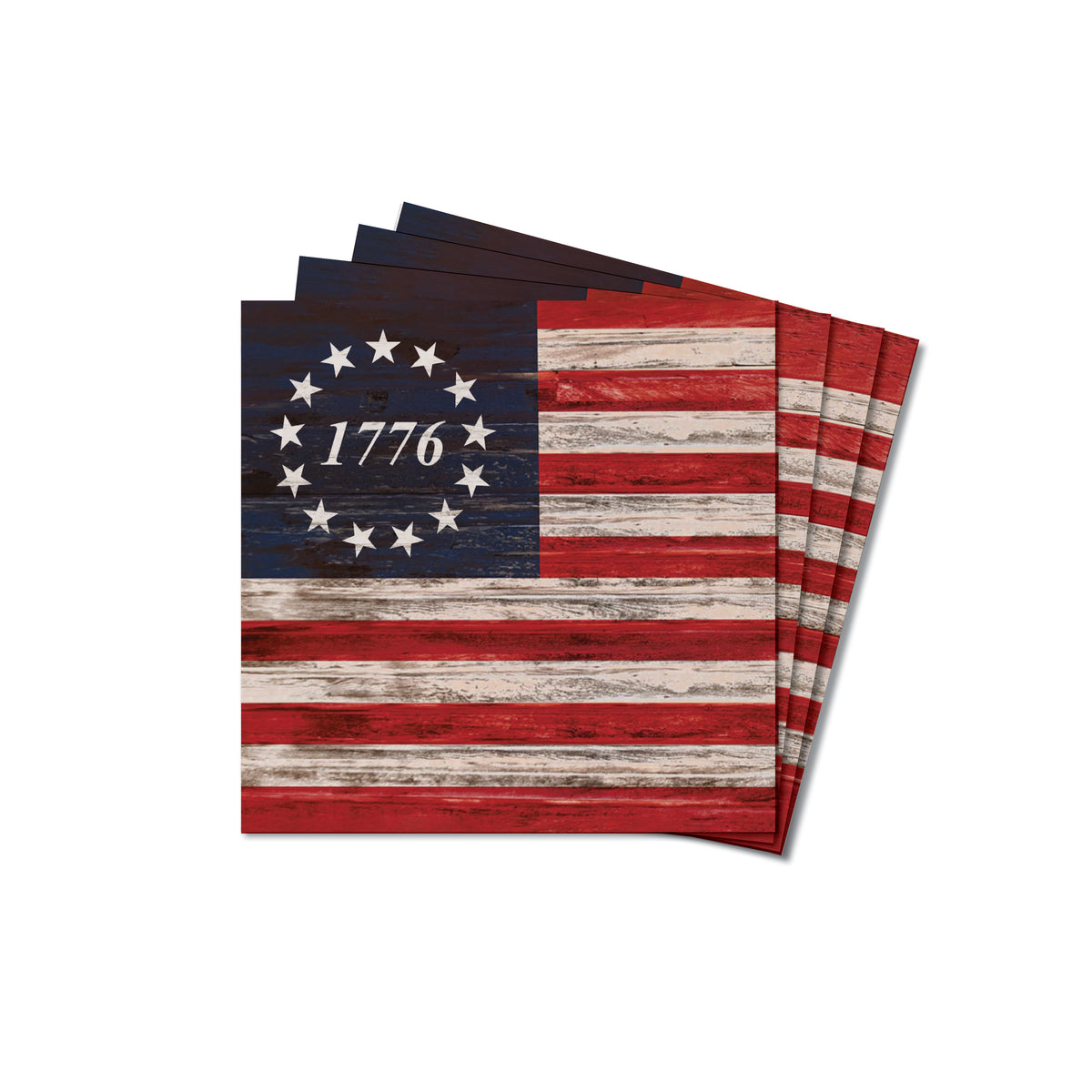 FOV 1776 Flag Coaster Set