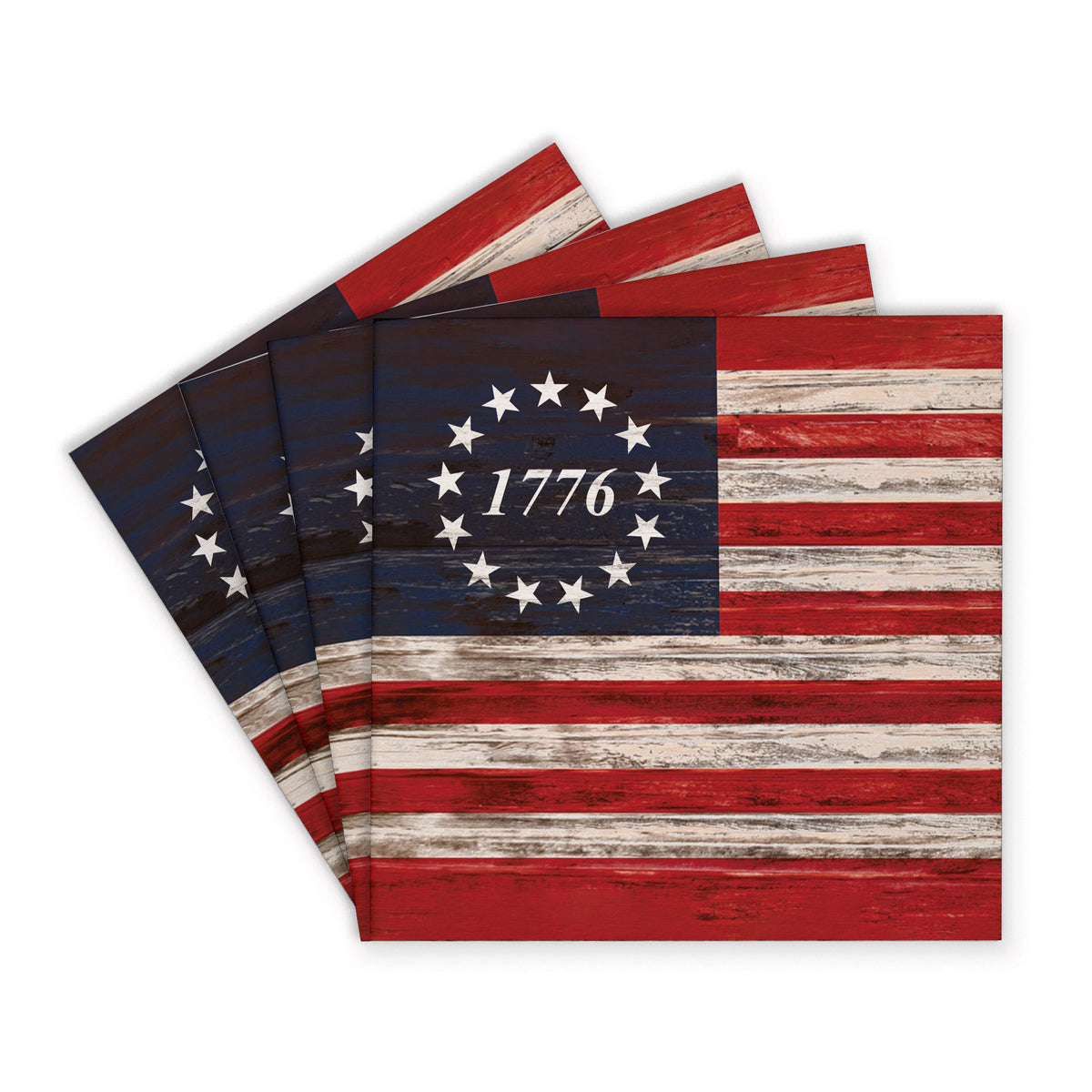 FOV 1776 Flag Coaster Set