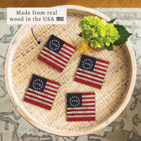 FOV 1776 Flag Coaster Set