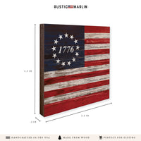 FOV 1776 Flag Coaster Set