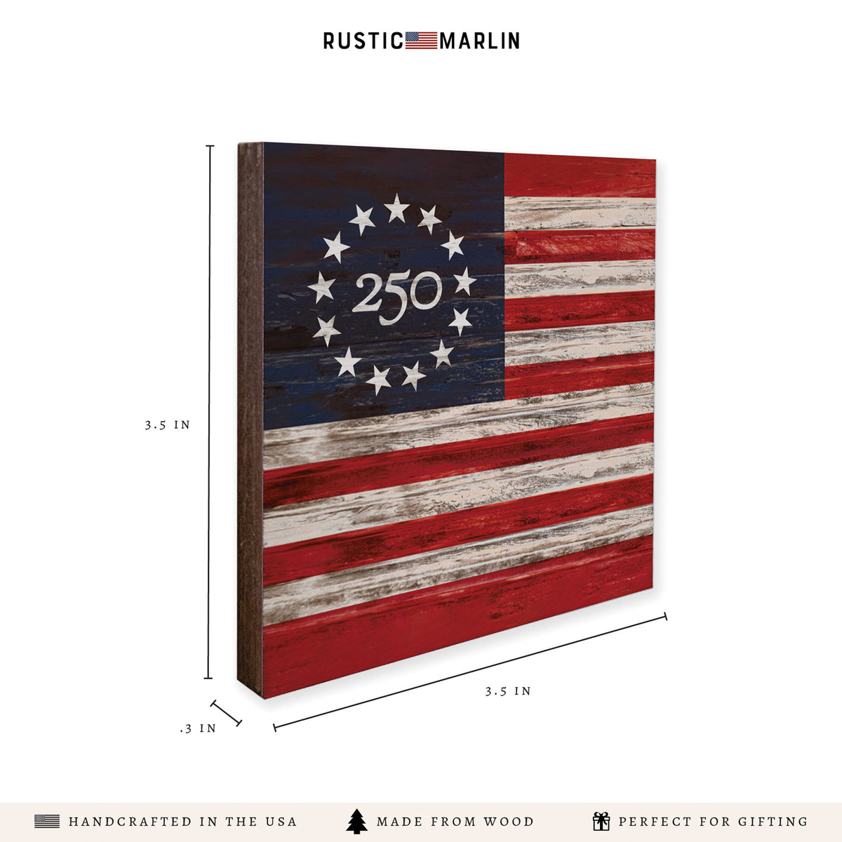 FOV Freedom 250 Flag Coaster Set