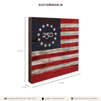 FOV Freedom 250 Flag Coaster Set