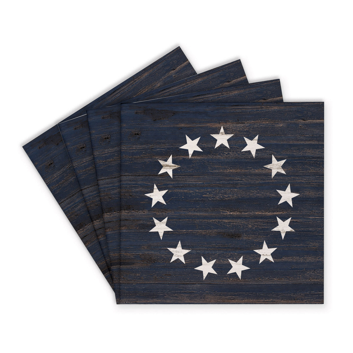 FOV Betsy Ross Coaster Set - Blue