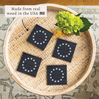 FOV Betsy Ross Coaster Set - Blue