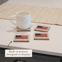 FOV 1776 Coaster Set - White