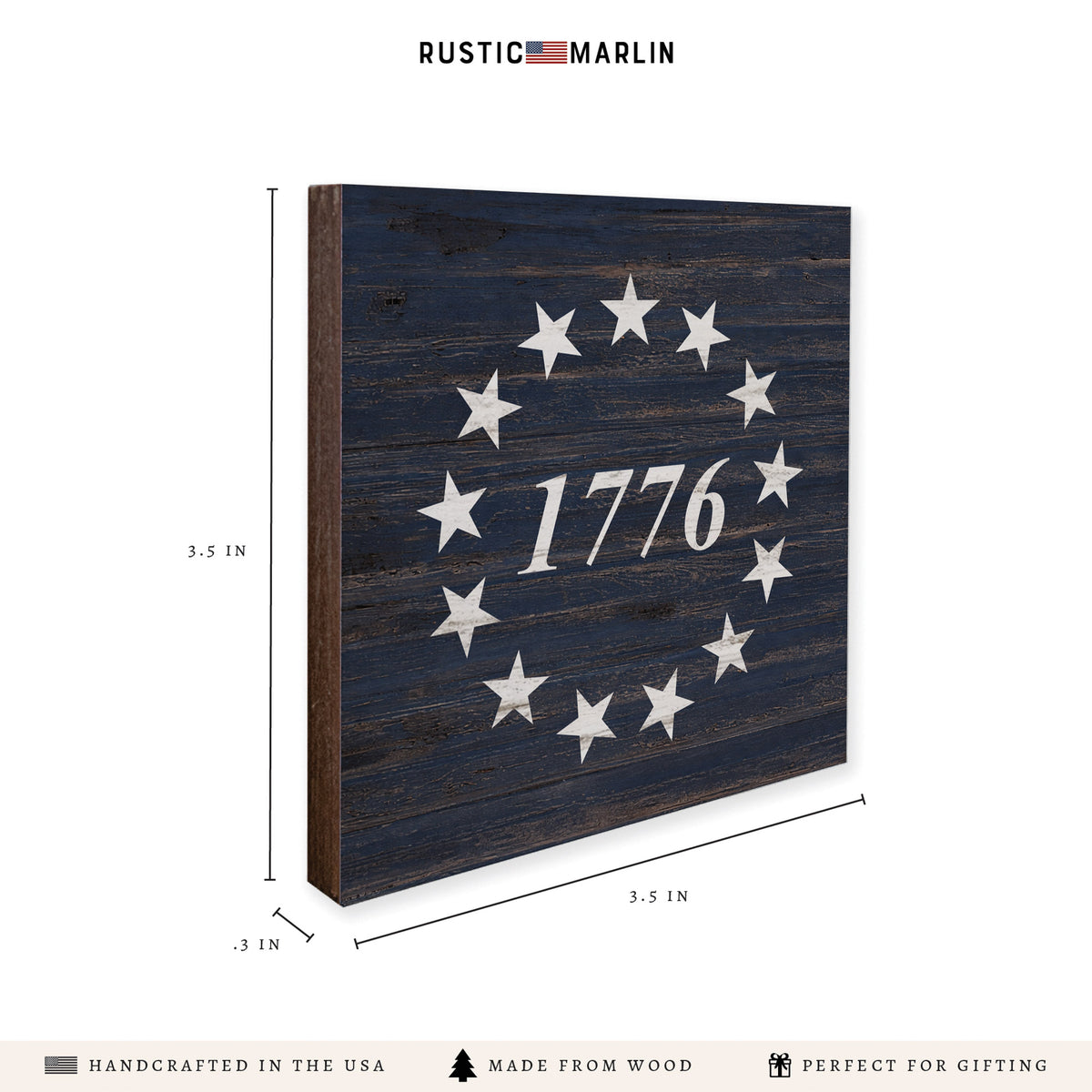 FOV 1776 Coaster Set - Blue