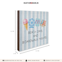 Beach Days And Boardwalk Nights Coaster Set