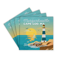 *Cape Cod Stayed Here All Season Coaster Set