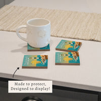 *Cape Cod Stayed Here All Season Coaster Set