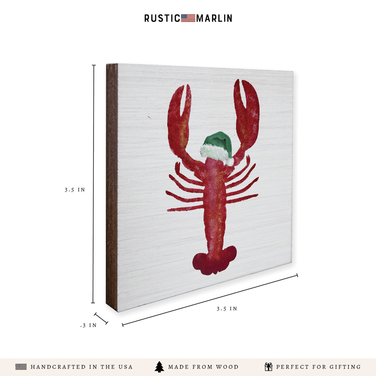 Santa Lobster Coaster Set