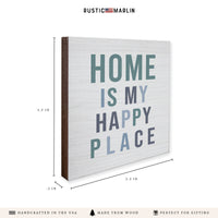 Happy Place Home Coaster Set