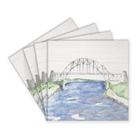 Watercolor Bridge Coaster Set