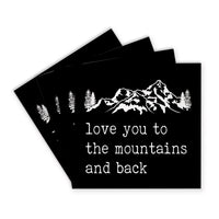 Love You To Mountains Coaster Set