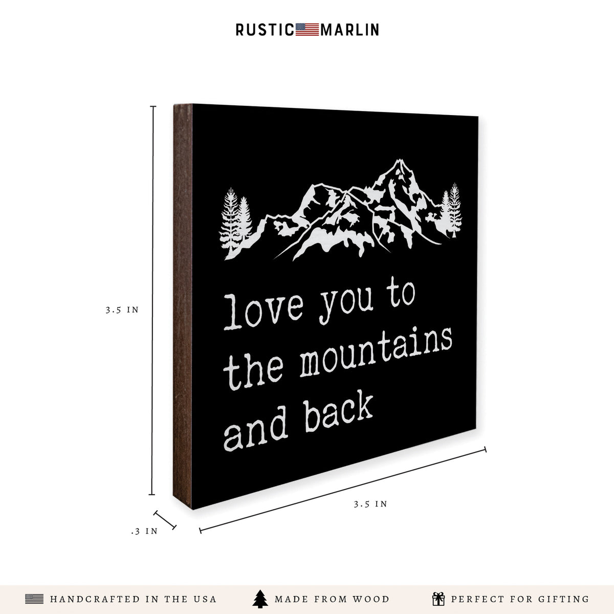 Love You To Mountains Coaster Set