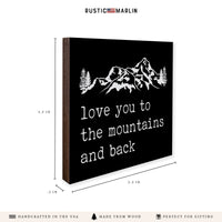Love You To Mountains Coaster Set