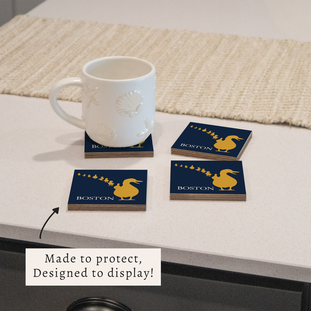 Boston Ducklings Coaster Set