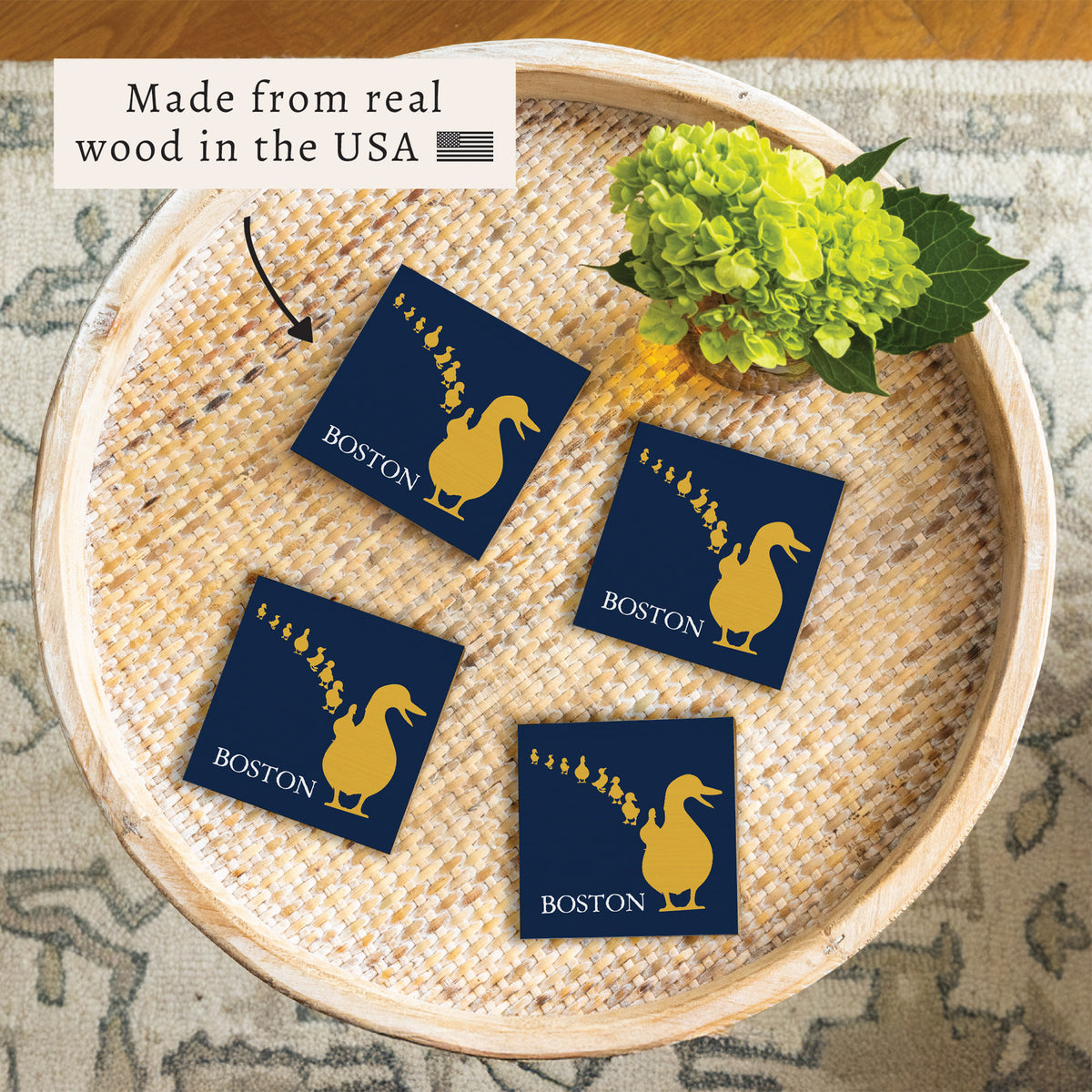 Boston Ducklings Coaster Set