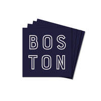 Navy Boston Coaster Set